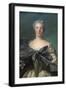 Marie Françoise De La Cropte De St. Abre, Marquise D'Argence-Jean-Marc Nattier-Framed Art Print