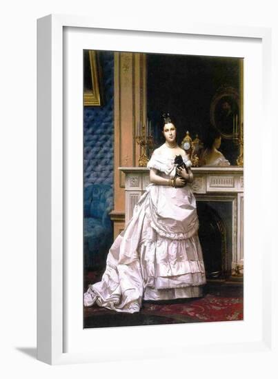 Marie Gerome, 1867-70-Jean Leon Gerome-Framed Premium Giclee Print