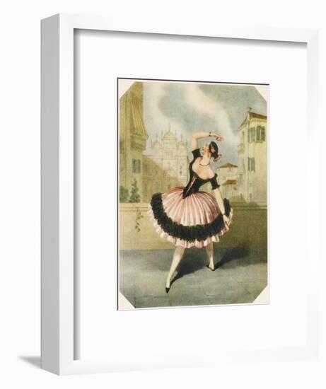 Marie Guy Stephan Ballet Dancer, in 'Las Boleras De Cadiz'-null-Framed Art Print