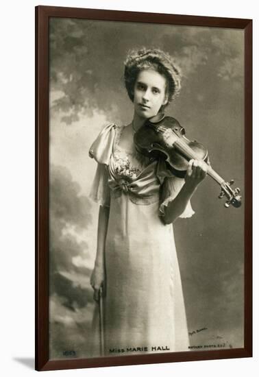 Marie Hall, English Violinist, C1903-null-Framed Giclee Print