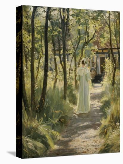 Marie in the Garden, 1895-Peder Severin Kröyer-Stretched Canvas