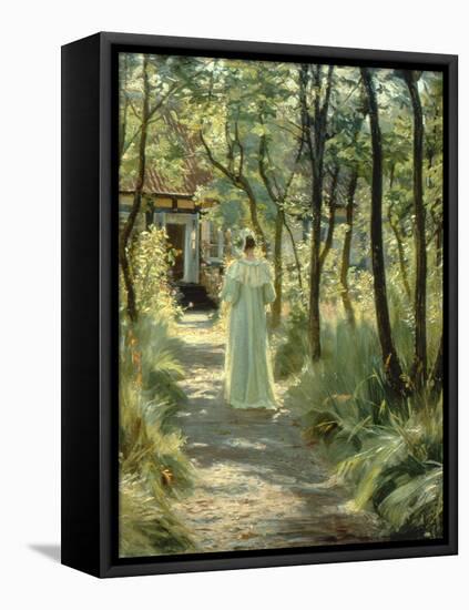 Marie in the Garden, 1895-Peder Severin Kroyer-Framed Stretched Canvas