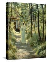 Marie in the Garden, 1895-Peder Severin Kroyer-Stretched Canvas