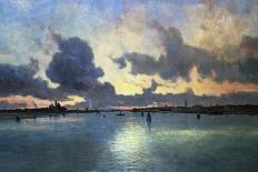 Sunset on the Laguna, Venice, Italy-Marie Joseph Iwill-Stretched Canvas