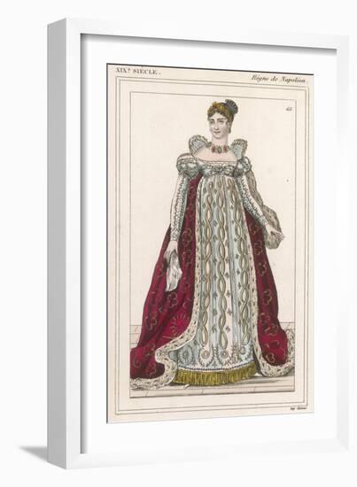 Marie Josephe Rose Tascher French Empress in Imperial Costume-null-Framed Art Print