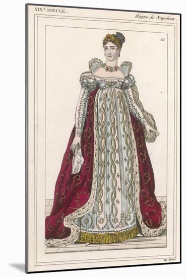 Marie Josephe Rose Tascher French Empress in Imperial Costume-null-Mounted Art Print