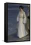 Marie Kroyer on the Beach-Peder Severin Kröyer-Framed Stretched Canvas