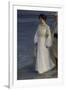 Marie Kroyer on the Beach-Peder Severin Kröyer-Framed Giclee Print