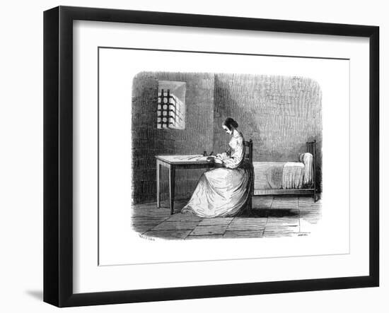 Marie Lafarge in Prison-null-Framed Giclee Print