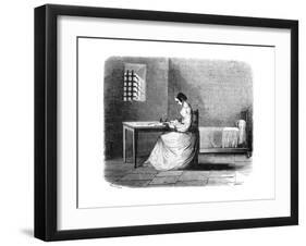 Marie Lafarge in Prison-null-Framed Giclee Print