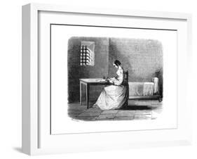 Marie Lafarge in Prison-null-Framed Giclee Print