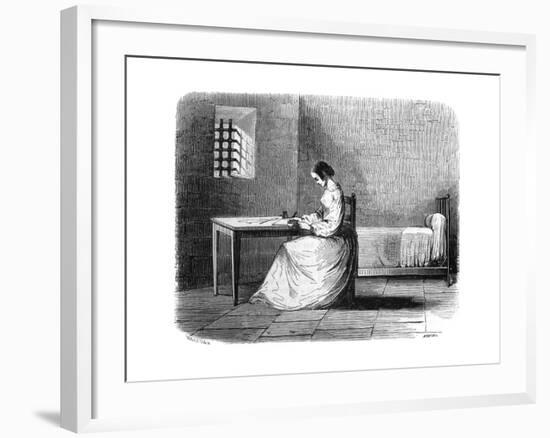 Marie Lafarge in Prison-null-Framed Giclee Print