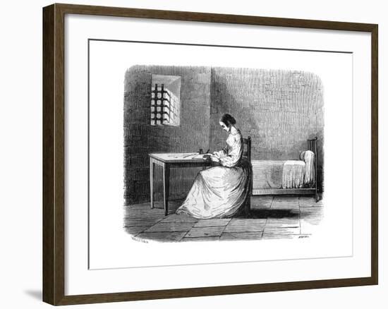 Marie Lafarge in Prison-null-Framed Giclee Print