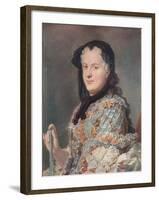 'Marie Leczinska', c1748-Maurice-quentin De La Tour-Framed Giclee Print