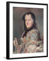 'Marie Leczinska', c1748-Maurice-quentin De La Tour-Framed Giclee Print