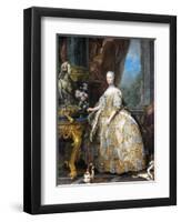 Marie Leszczinska, Queen of France-Charles Van Loo-Framed Premium Giclee Print