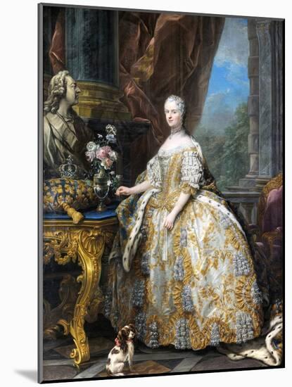 Marie Leszczinska, Queen of France-Charles Van Loo-Mounted Giclee Print