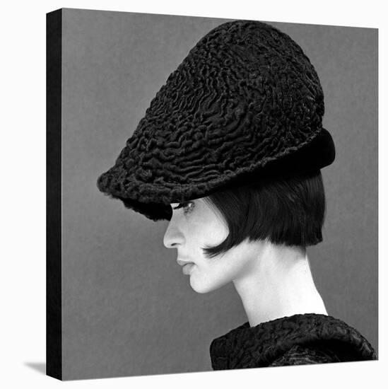 Marie Lise Gres in a Persian Lamb Hat, Summer 1964-John French-Stretched Canvas