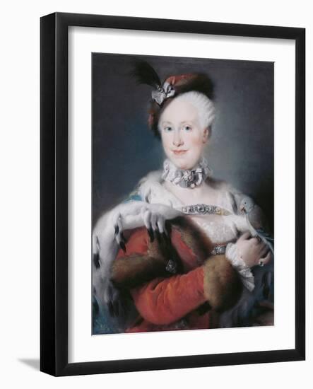 Marie Louise D'espagne (Marie-Louise) - Portrait of Infanta Maria Luisa of Spain (1745-1792), Holy-Lorenzo Baldissera Tiepolo-Framed Giclee Print