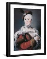 Marie Louise D'espagne (Marie-Louise) - Portrait of Infanta Maria Luisa of Spain (1745-1792), Holy-Lorenzo Baldissera Tiepolo-Framed Giclee Print