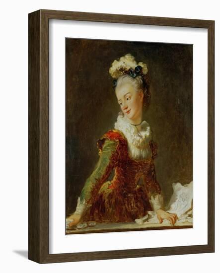 Marie-Madeleine Guimard (1743-1816), Prima Ballerina of the Paris Opera-Jean-Honoré Fragonard-Framed Giclee Print