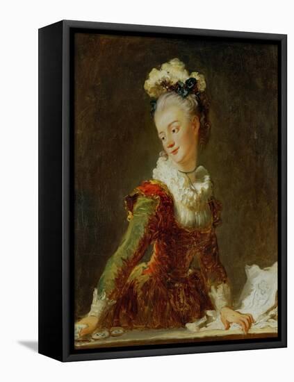 Marie-Madeleine Guimard (1743-1816), Prima Ballerina of the Paris Opera-Jean-Honoré Fragonard-Framed Stretched Canvas