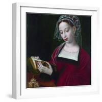 Marie Madeleine Lisant  Peinture D'ambrosius Benson (1495-1550) Vers 1525 Londres National Gallery-Ambrosius Benson-Framed Giclee Print