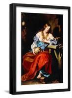 Marie Madeleine - Mary Magdalene, by Renieri (Regnier), Niccolo (C. 1590-1667). Oil on Canvas, C. 1-Nicholas Renieri-Framed Giclee Print