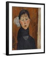 Marie (Marie, Daughter of the People), 1918-Amedeo Modigliani-Framed Giclee Print