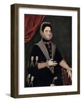 Marie of Austria, Mid 16th Century-Juan Pantoja De La Cruz-Framed Giclee Print