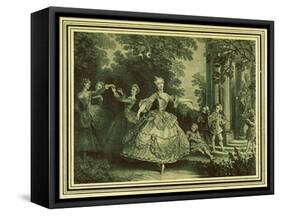 Marie Sallé-Nicolas Lancret-Framed Stretched Canvas