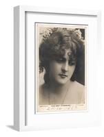 Marie Studholme Actress, in Thoughtful Mood-null-Framed Photographic Print