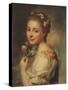 Marie Suzanne Giroust Roslin (1734-1772), Peintre Et Pastelliste Francaise, Epouse De L'artiste - M-Alexander Roslin-Stretched Canvas