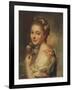 Marie Suzanne Giroust Roslin (1734-1772), Peintre Et Pastelliste Francaise, Epouse De L'artiste - M-Alexander Roslin-Framed Giclee Print