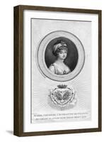 Marie-Therese-Charlotte De Bourbon, Duchess of Angouleme and Dauphine of France, 1805-Luigi Schiavonetti-Framed Giclee Print