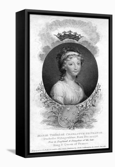 Marie-Therese-Charlotte De Bourbon, Duchess of Angouleme and Dauphine of France, 1811-null-Framed Stretched Canvas