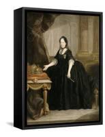 Marie-Thérèse de Habsbourg Impératrice d'Autriche, (1717-1780) Reine de Hongrie en 1740 et de-Anton von Maron-Framed Stretched Canvas