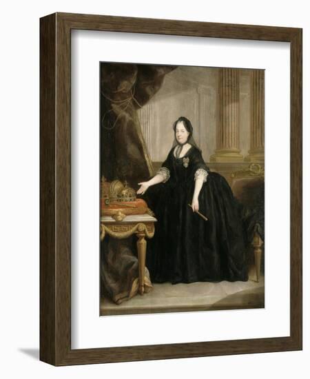 Marie-Thérèse de Habsbourg Impératrice d'Autriche, (1717-1780) Reine de Hongrie en 1740 et de-Anton von Maron-Framed Giclee Print