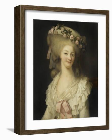 Marie-Thérèse-Louise de Savoie Carignan, princesse de Lamballe (1749-1792)-Louis Edouard Rioult-Framed Giclee Print