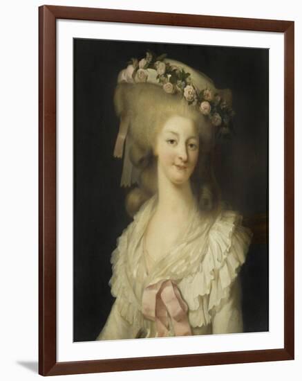 Marie-Thérèse-Louise de Savoie Carignan, princesse de Lamballe (1749-1792)-Louis Edouard Rioult-Framed Giclee Print