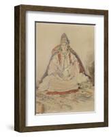 Mariée juive de Tanger-Eugene Delacroix-Framed Giclee Print