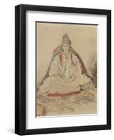 Mariée juive de Tanger-Eugene Delacroix-Framed Giclee Print