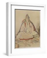 Mariée juive de Tanger-Eugene Delacroix-Framed Giclee Print