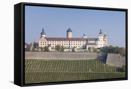 Marienberg Fortress, Wuerzburg, Franconia, Bavaria, Germany, Europe-Markus Lange-Framed Stretched Canvas