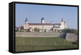 Marienberg Fortress, Wuerzburg, Franconia, Bavaria, Germany, Europe-Markus Lange-Framed Stretched Canvas