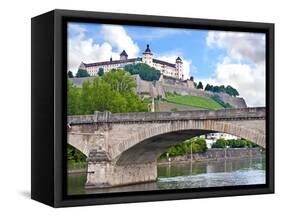 Marienberg Fortress, Wurzburg, Bavaria, Germany-Miva Stock-Framed Stretched Canvas