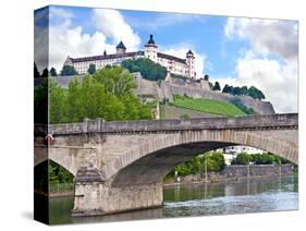 Marienberg Fortress, Wurzburg, Bavaria, Germany-Miva Stock-Stretched Canvas