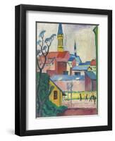 Marienkirche, 1911-August Macke-Framed Premium Giclee Print