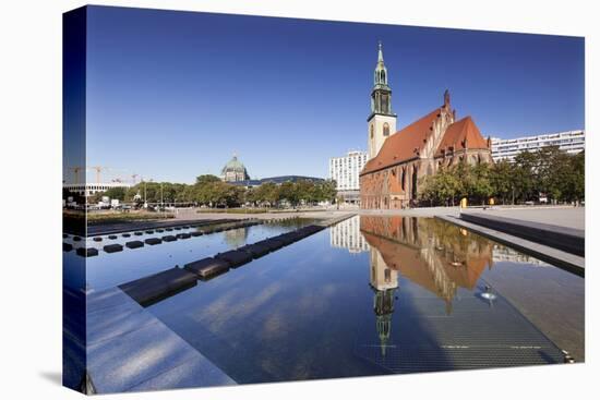 Marienkirche church, Alexanderplatz, Berliner Cathedral, Berlin Mitte, Berlin, Germany, Europe-Markus Lange-Stretched Canvas