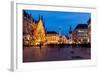 Marienplatz in the Evening, Munich, Bavaria, Germany-anshar-Framed Photographic Print